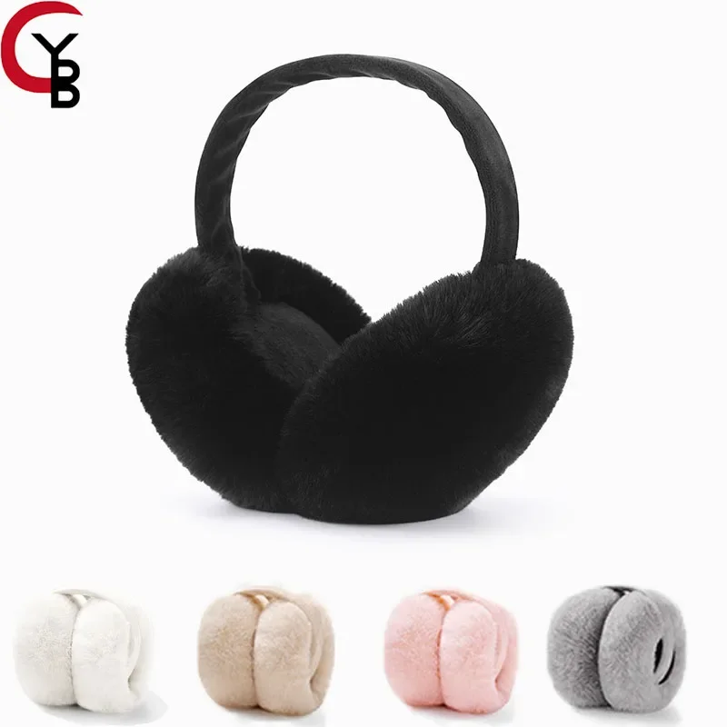 Foldable & Furry Ear Muffs For Women & Men, Fleece Ear Warmers For Women, Ear Muffs For Winter, Women Earmuffs