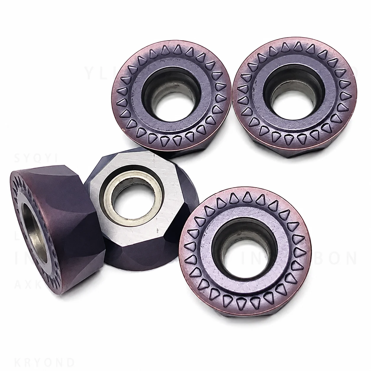10PCS RPMT1606MOE-JS R8 Carbide Inserts External Grooving Turning Tools CNC Lathe Cutter for Steel Stainless Steel
