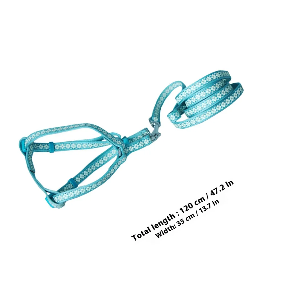 كلب المقود عاكس محبوك مقاومة للاهتراء خفيفة الوزن دائم في الهواء الطلق القط هريرة المشي حبل جرو التدريب المقود #2