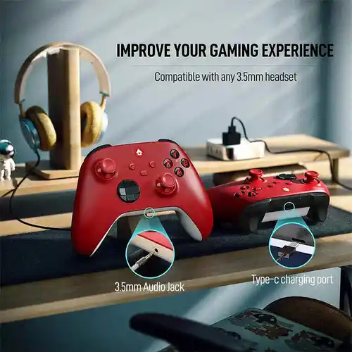 Imagen 2 del producto 2025 Nuevo controlador inalámbrico compatible con Xbox One, Xbox Series X/S, Xbox One X/S, PC con adaptador inalámbrico de 2,4 GHz Gamepad