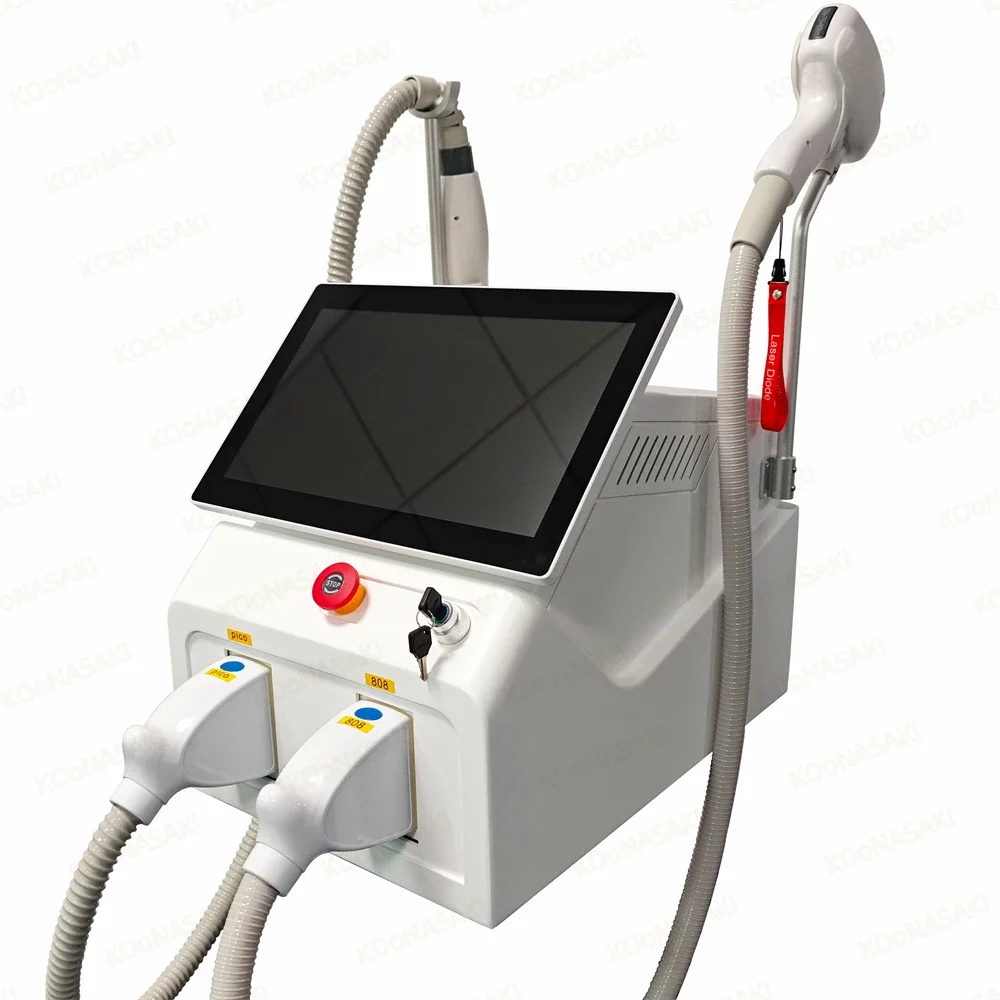 The Latest Nd YAG Long Paulse Pico Laser Machine Powerful Tattoo Removal Diode Laser Fast Hair Removal Machine 2 in 1 for Spa