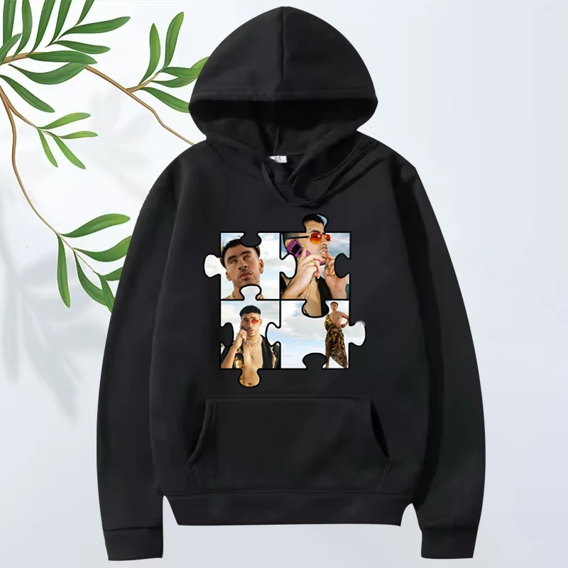 

Bad Bunny funny graphics hoodie 2025 men women vintage Long sleeve Sweatshirt with print fashion loose oversized hoodie unisex