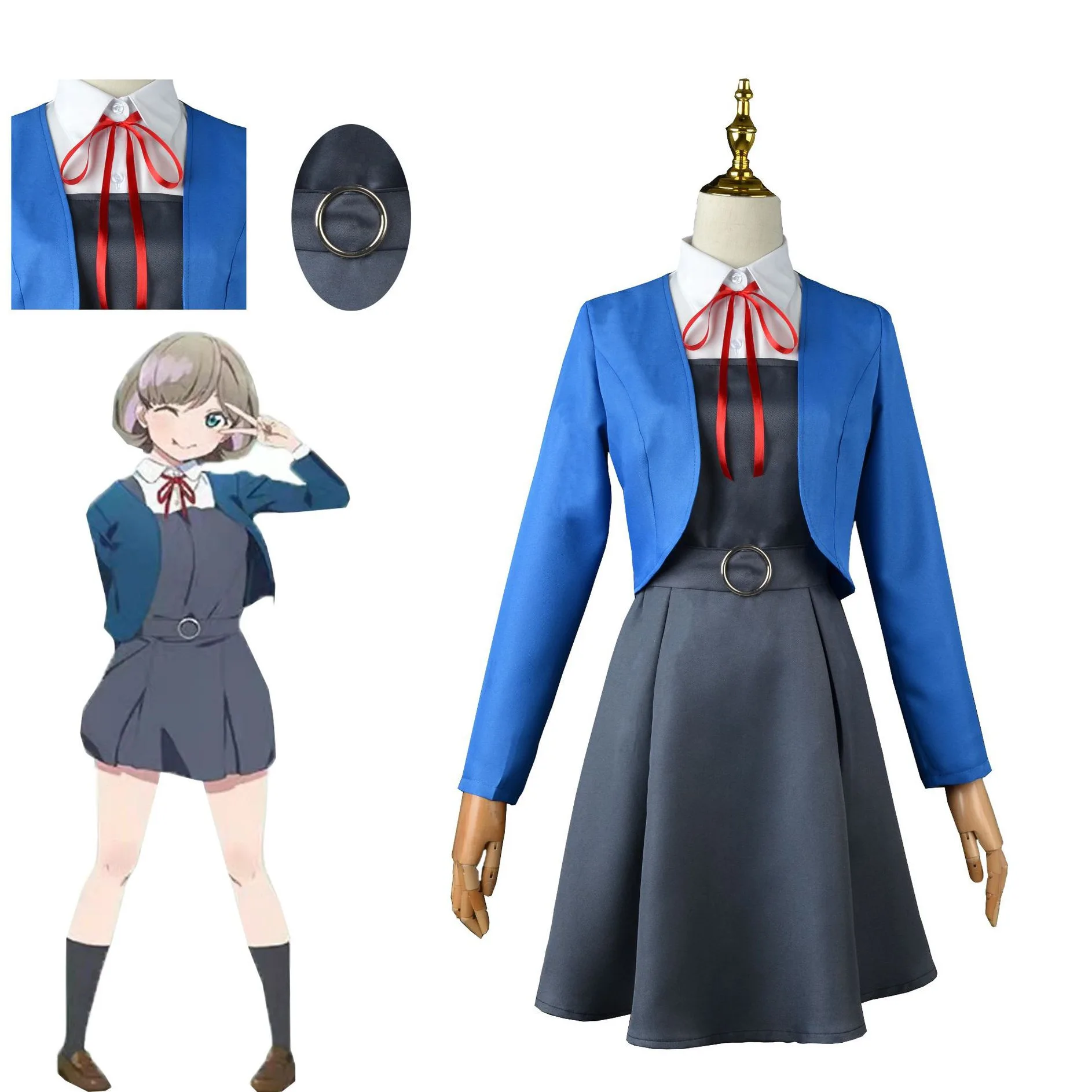 

LoveLive!Superstar!! Tang Keke Costume Daily Campus Uniform Cosplay Outfit Anime Costume