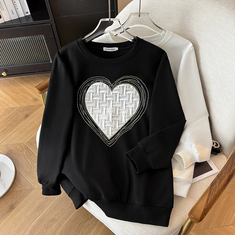 4xl 5xl 6xl 7xl Bust 150/160cm Oversize Women Clothing Large Size 100/150/175kg Casual Loose Spirng Autumn Hoodies Sweatshirts