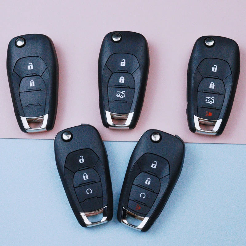 

2 3 4 Buttons Car Key Housing Key Case Shell for Chevrolet Spark Sonic Camaro Volt Bolt Trax Malibu Cruze Aveo
