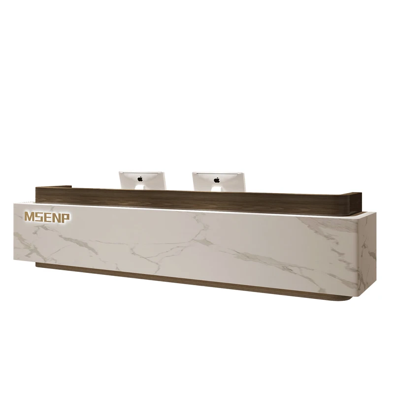 

Clothing Store Reception Desks Design Storage Beauty Salon Reception Desks Front Modern Cashier Theke Rezeption Office Furniture