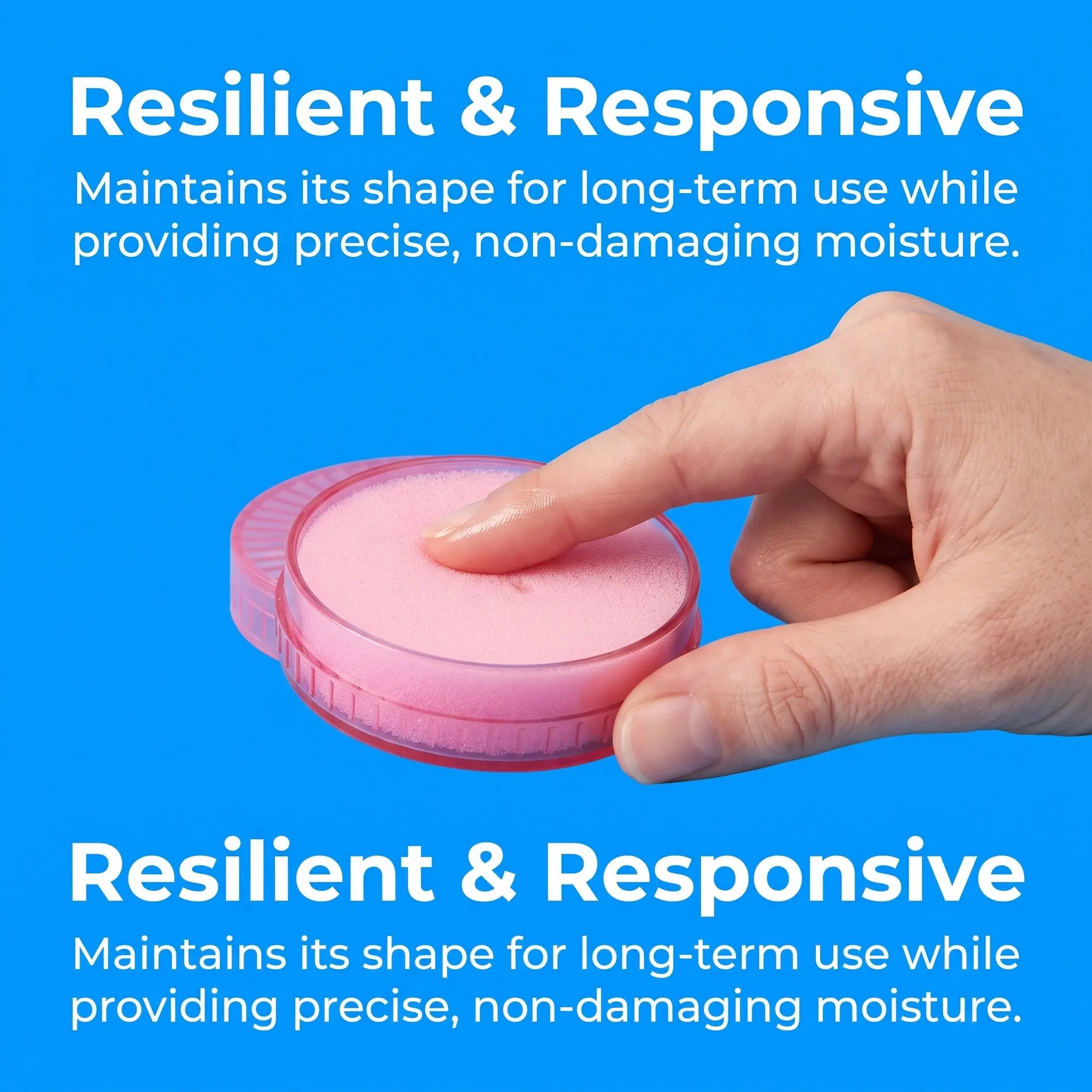 6Pcs Finger Sponge Cash Counting Moistener Round Hand Sponge Fingertip Paper Moistener Office Document Handling Accessory