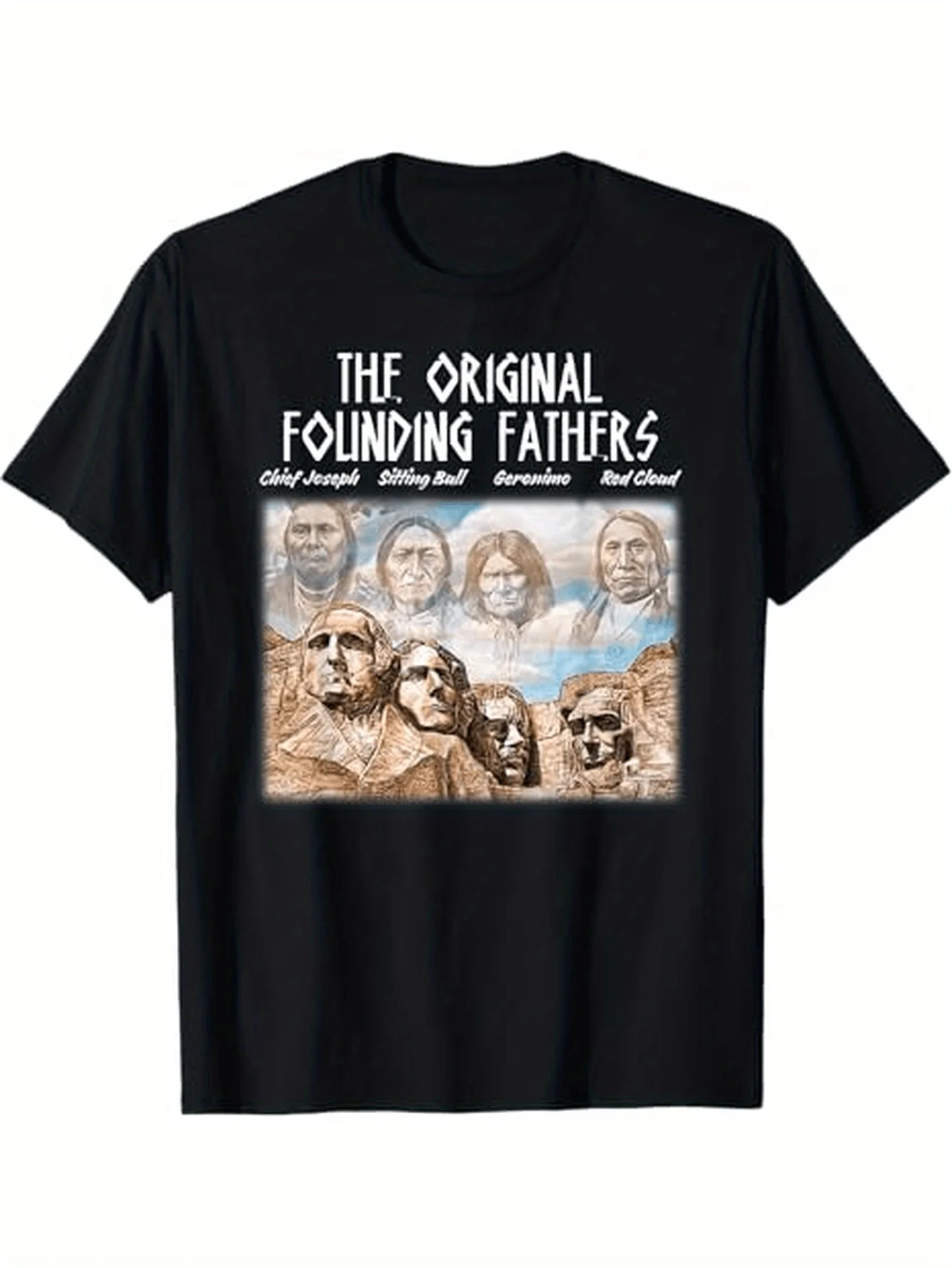 The Original Founding Fathers Native American T-Shirt 100% Cotton O-Neck Short Sleeve Summer Casual Mens T-shirt Streetwear