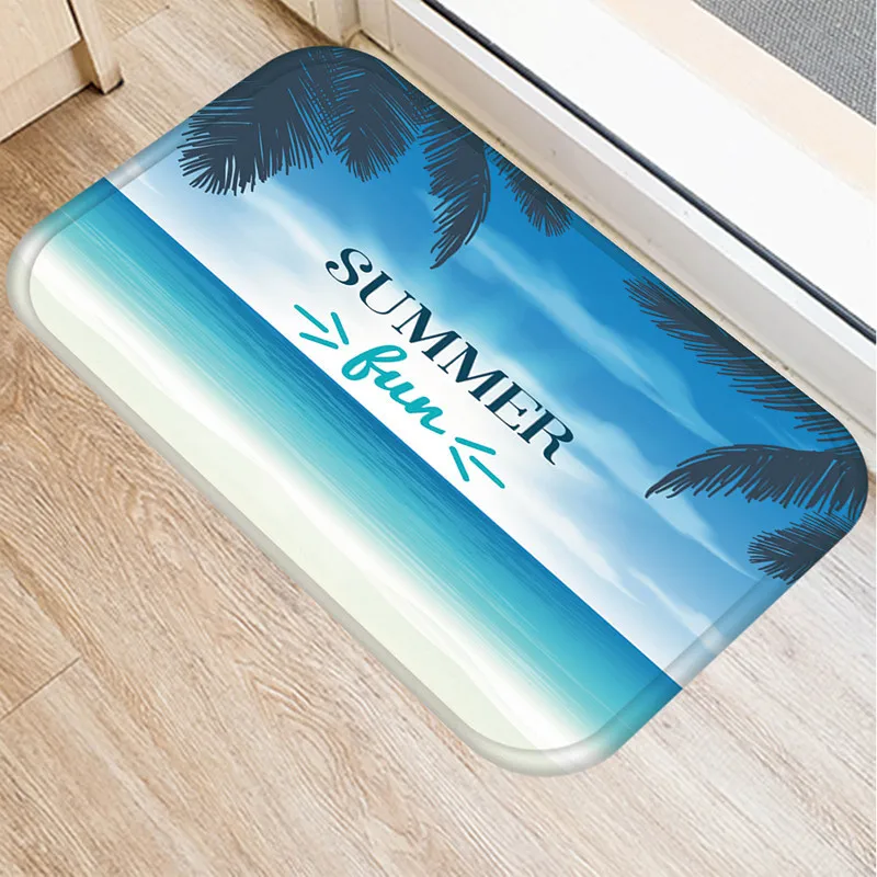 Xiahai Tropical Tree Kitchen Entrance  Decorative Door Mat Home  Rug Color Indoor Doorway  Floor 