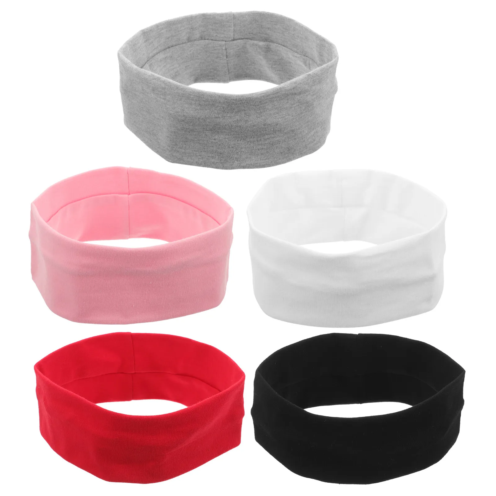 

Набор из 5 спортивных повязок на голову: впитывающие хлопковые повязки от пота для женщин и мужчин, для бега, йоги, фитнеса, атлетических тренировок