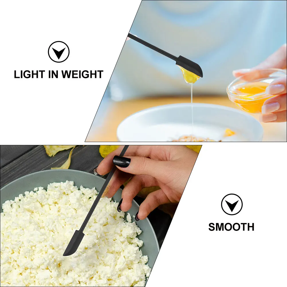 4Pcs Silicone Jam Spatulas Smooth Flexible Food Grade Spatula Cream Scraper Baking Tools Spatulas