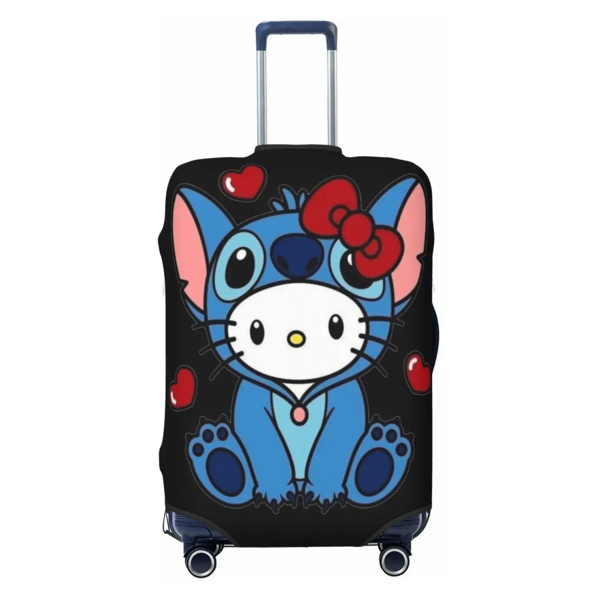 

Custom Hellos Anime Kittys Stitch Luggage Cover Funny Suitcase Protector Covers Suit For 18-32 inch