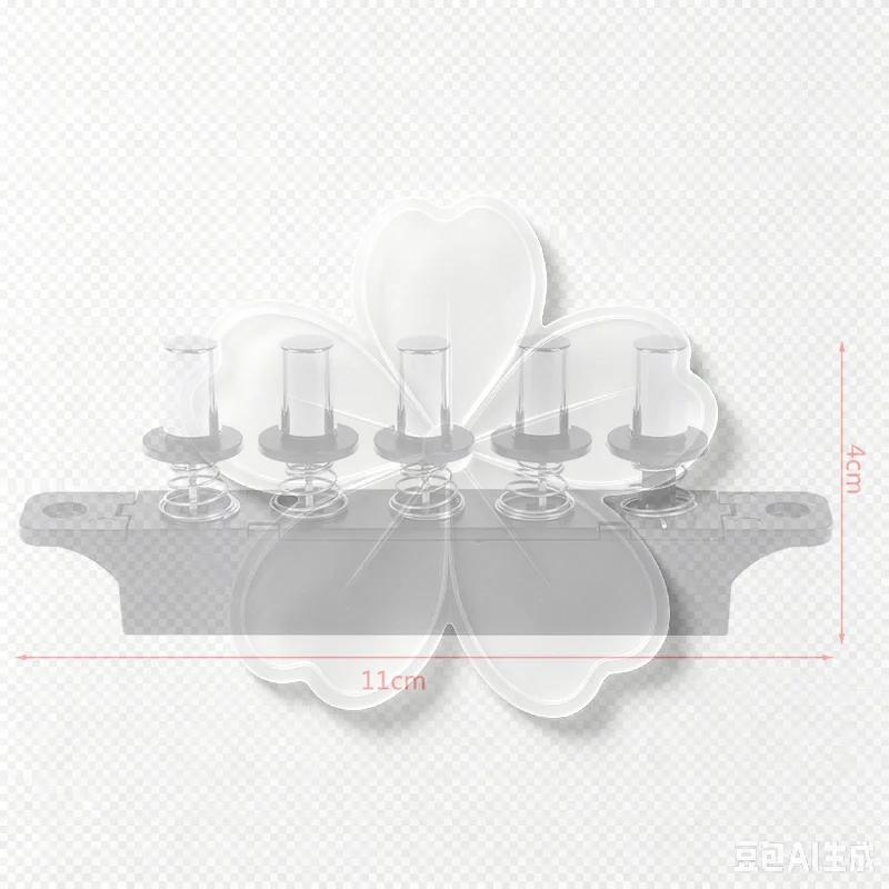 Five-position plug-in button switch for range hood five-position silver switch