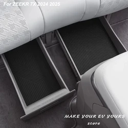 For ZEEKR 7X 2024 2025 Silicone Anti-slip Protective Pad Mat for Storage Box under Back Seats Car Accessories