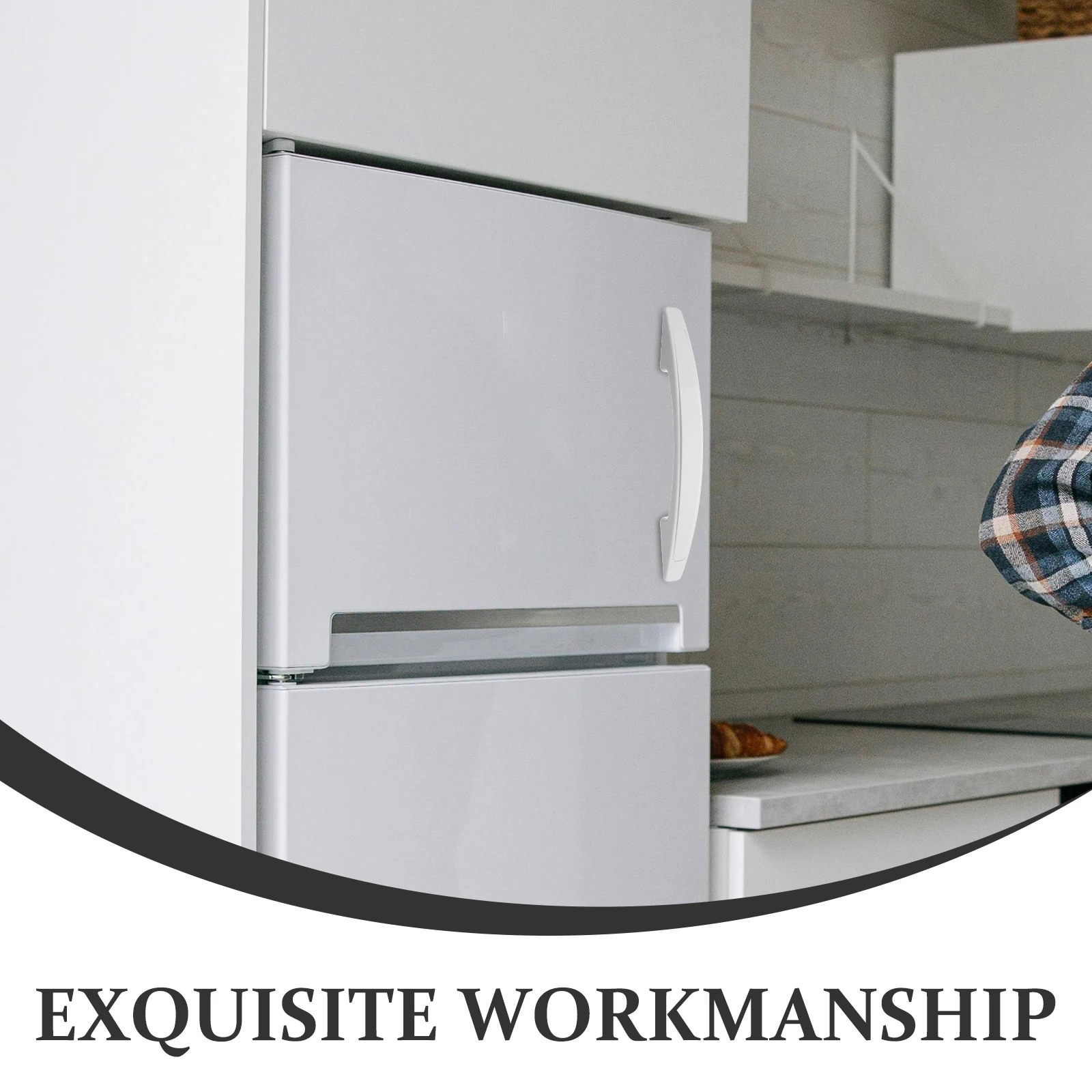 مقبض باب الفريزر البديل للثلاجة وخزانة العرض، مقبض سحب بلاستيكي عالي التحمل، مقبض أمان لباب الفريزر