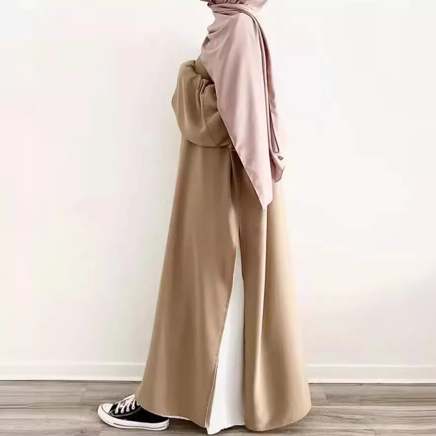 Robe Abaya pour femmes musulmanes, ensemble 2 pièces, Jalabiya, Ramadan, Maroc, Dubaï, Kaftan éducatif, Islam arabe