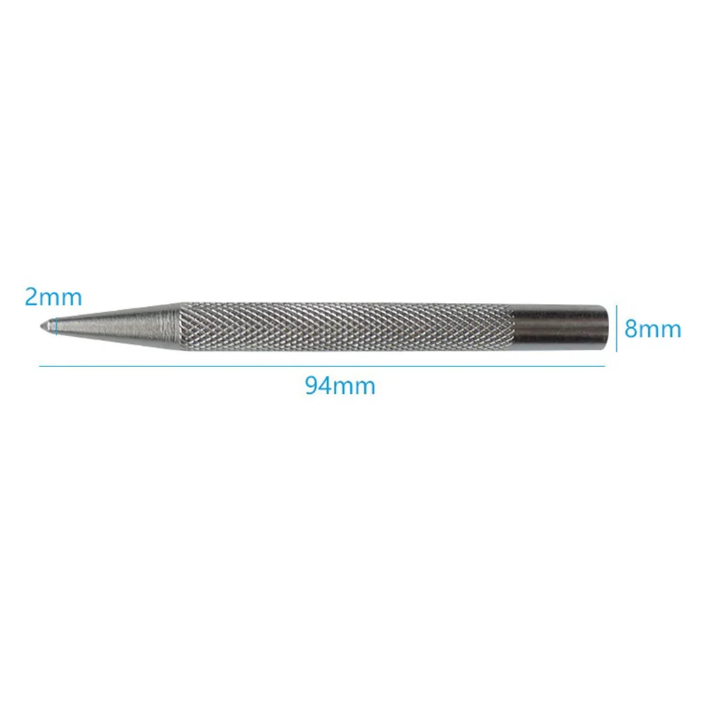 Accurate Positioning 94*8*2mm Tapered Punch Tapered Punch Point 8mm Shank Center Punch Chisel Punch Punch Locator