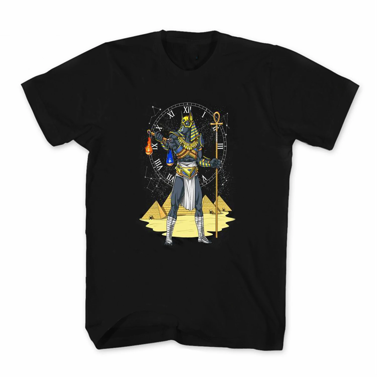 Ancient Egyptian Mythology Egyptian God Anubis Mens T-Shirt. Summer Cotton Short Sleeve O-Neck Unisex T Shirt New S-3XL