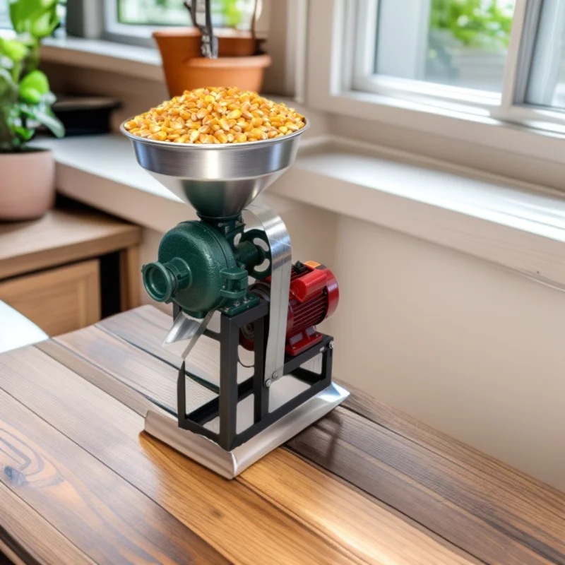 Feed pellet making machine, home grain grinder, electric 150 steel mill, 3000w copper core