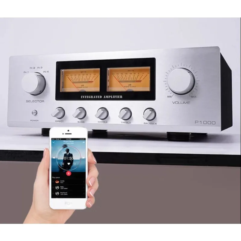 

BRZHIFI P1000 250W*2 high temperature household high-power Class AB combined amplifier