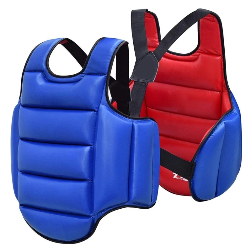 

Professional Taekwondo Sparring Equipment Shock Absorbing Sponge Vest Breathable Chest Guard For Martial Arts Practice