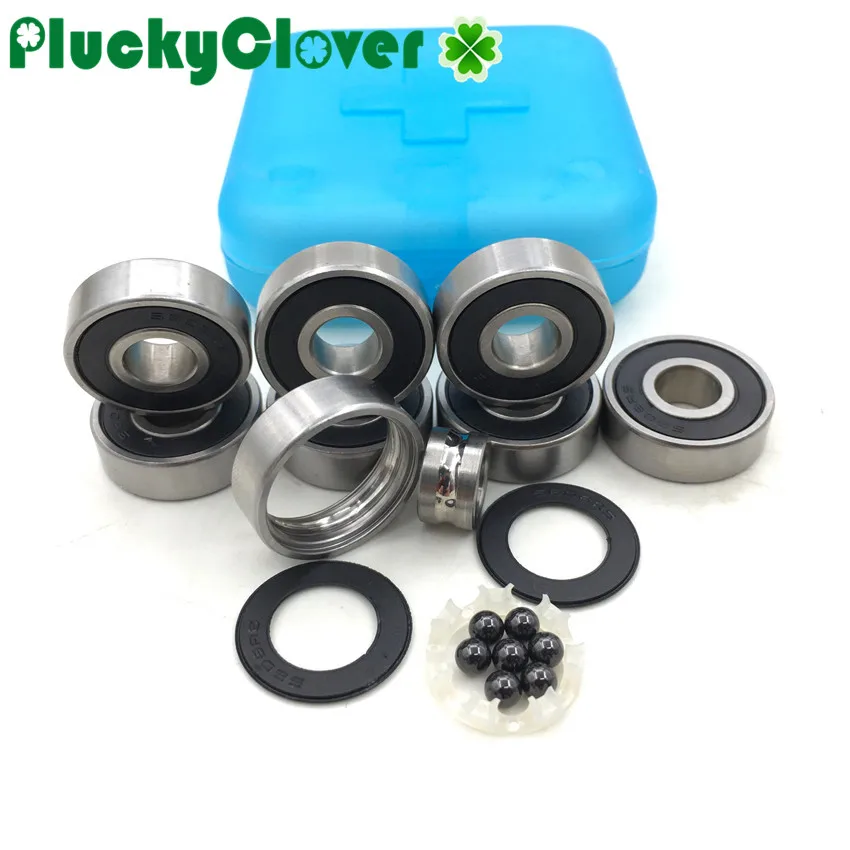 8pcs Waterproof Skateboard Bearing Ceramic Ball 608 Anti-water Stainless Steel Bearing 608 for Longboard Double Rocker Scooter