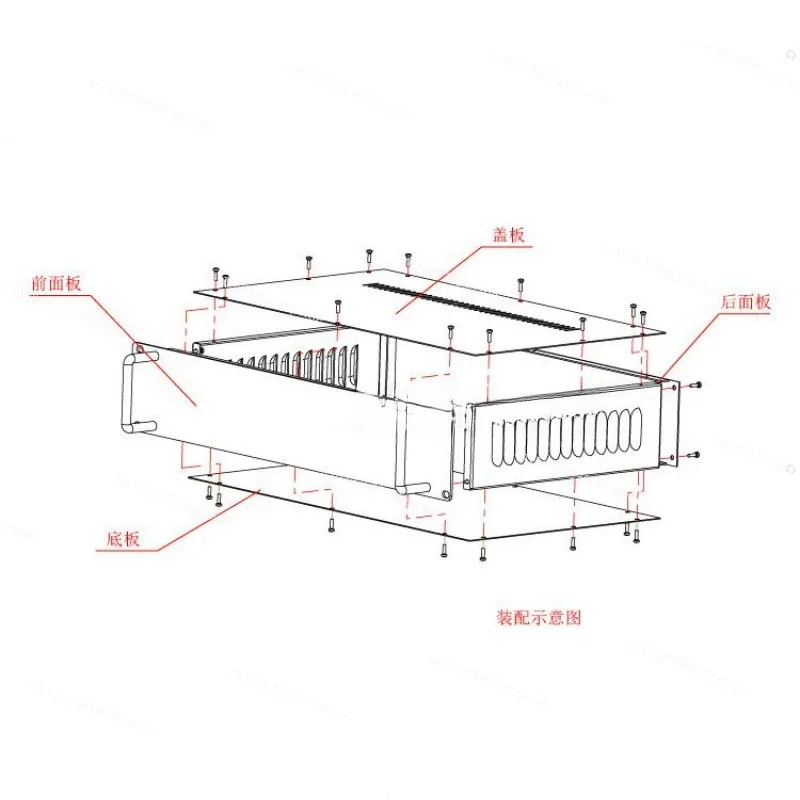 3U 19-inch Standard Chassis, Rack Plug-in Box, Server Industrial Control Chassis