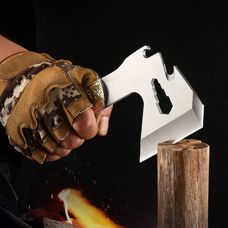 Outdoor Multi-functional Vehicle-mounted Emergency Mountain Axe Household Sharp Firewood Splitting and Felling Equipment