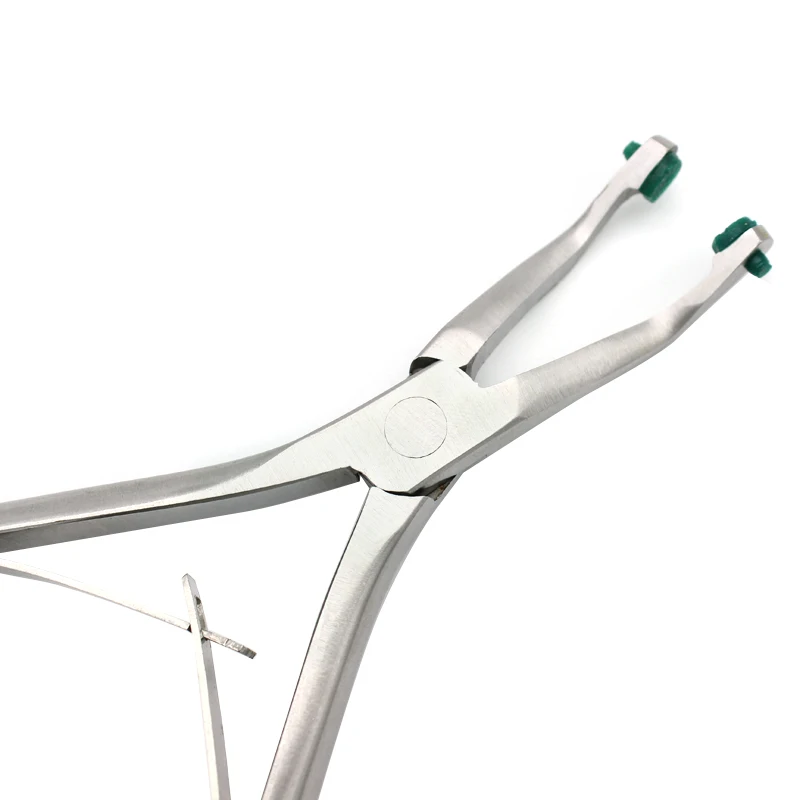 Dental 1pcs Dental Crown Remover Plier With Green Rubber Green Tips temporary crown Remover Dental Tools
