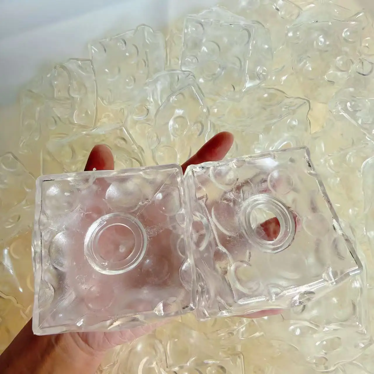 7cm Käse-DIY-Leerkugelhülle aus weichem TPR, transparent, für selbstgemachtes Quetschspielzeug, Ersatzhülle, kann gefüllt werden. – Detail 4