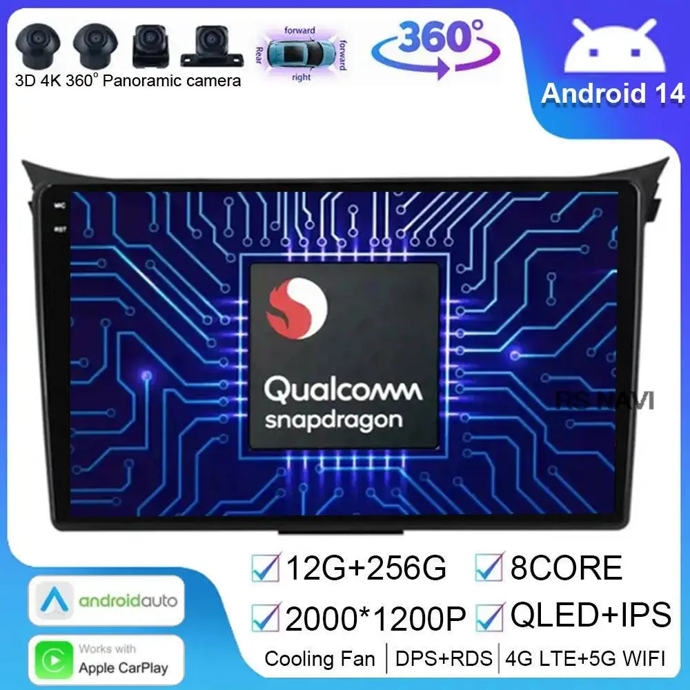 

Android 14 For Hyundai i30 Grand Elantra Grant 2011 2012 2013 2014 2015 2016 2017 Multimedia Navigation GPS Car Radio Video Auto