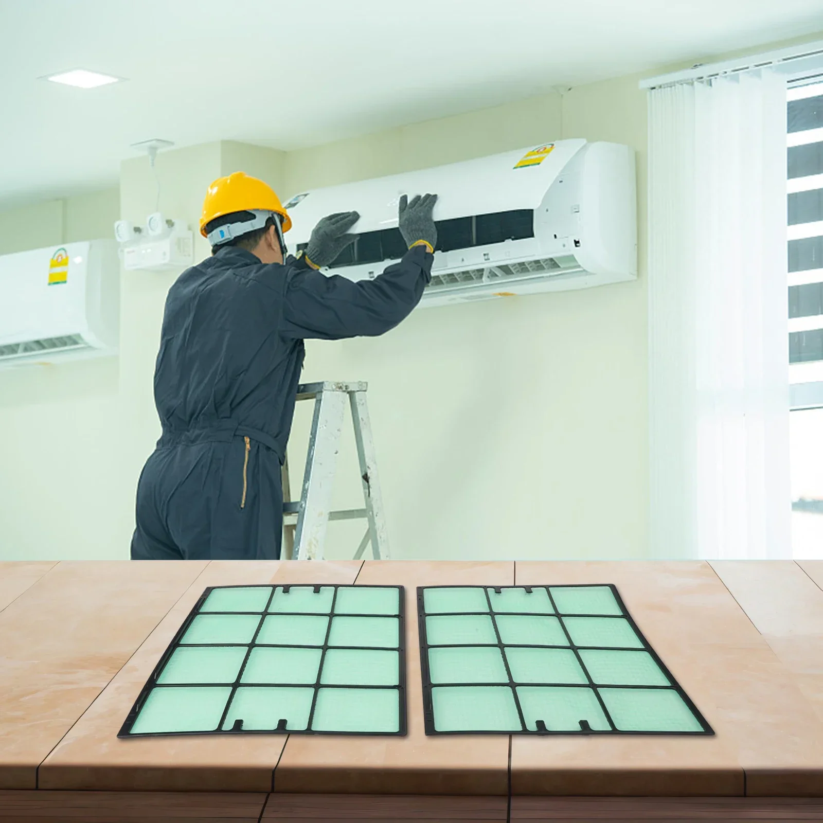 

2PCS For Daikin AC Filters for FTXH35 FTXD35 25FV2C FTXS35DV2C Ensures Cleaner Air and Healthier Living Environment