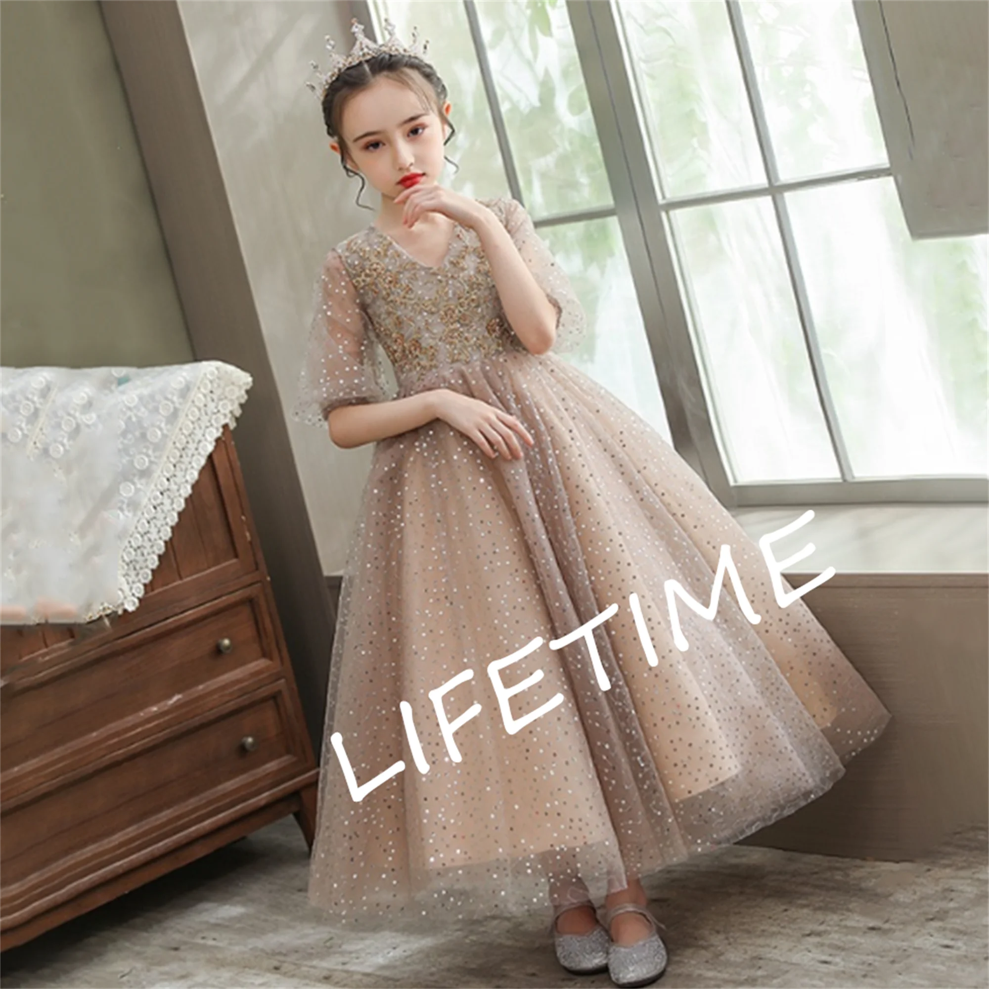 

Flower Girl Dress Fashion Beautiful Girl Princess 2023 Wedding Dress Ball Gown Pageant Princess Luxury Flower Girl Dresses