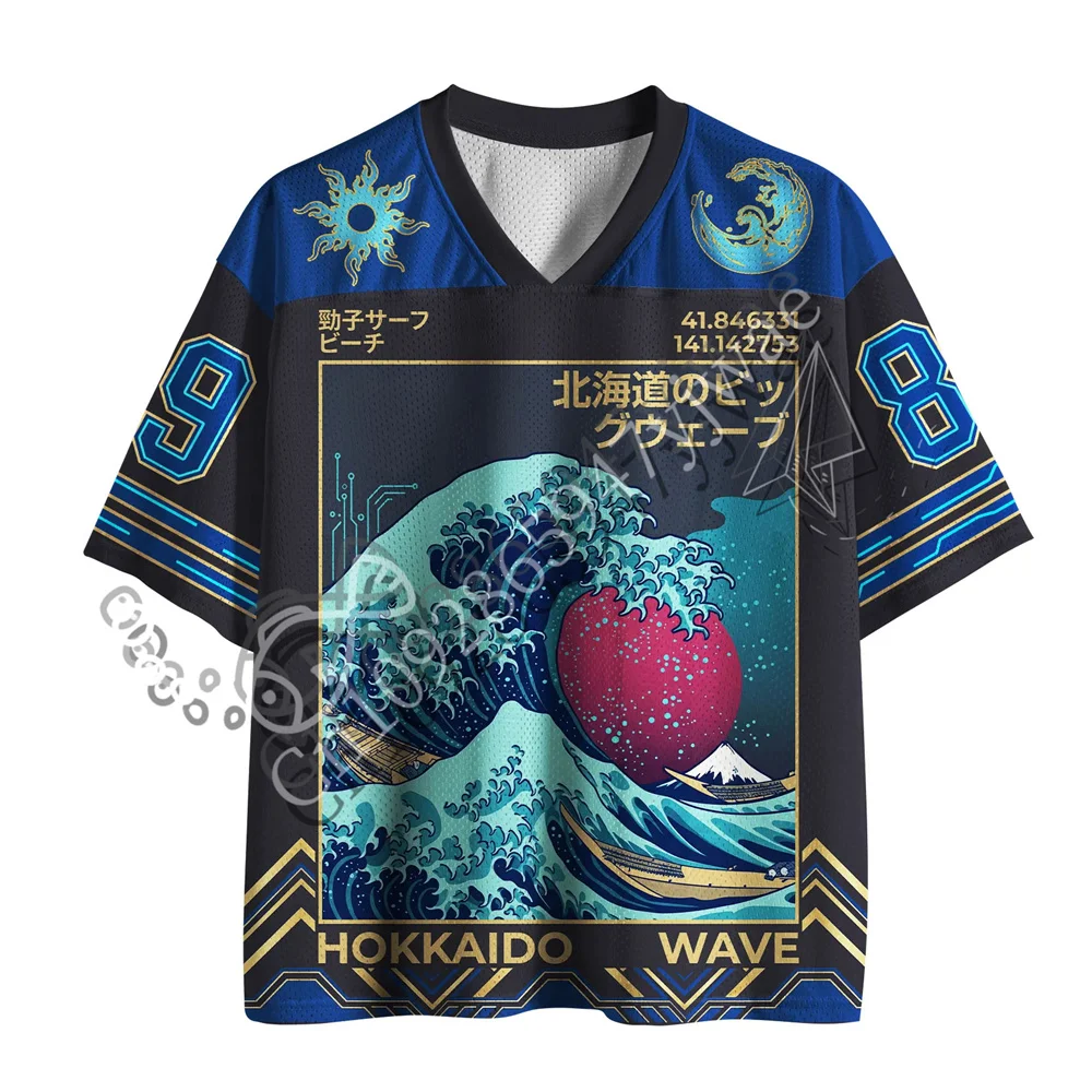 Japan Tiger Savage No. 99&Circle Dragon Retro Cat Samurai Mesh Jersey 3D Retro Jersey Breathable Top Summer Adult Kid's T-shirts
