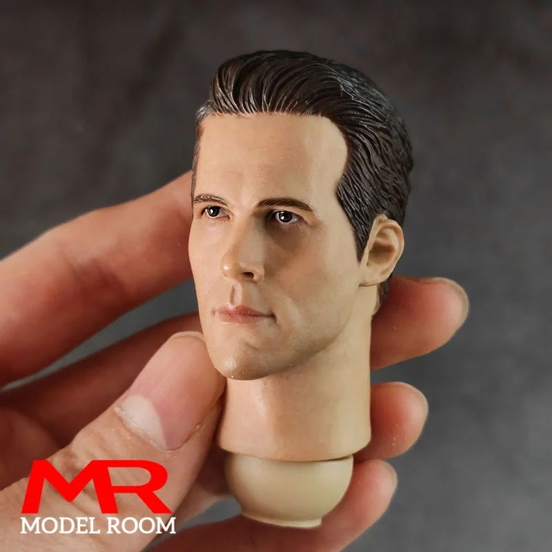 1/6 مقياس ريان رينولدز نحت الرأس مع الرقبة البلاستيكية الذكور الجندي رئيس نحت نموذج صالح 12 ''الجندي عمل الشكل دمى الجسم #4
