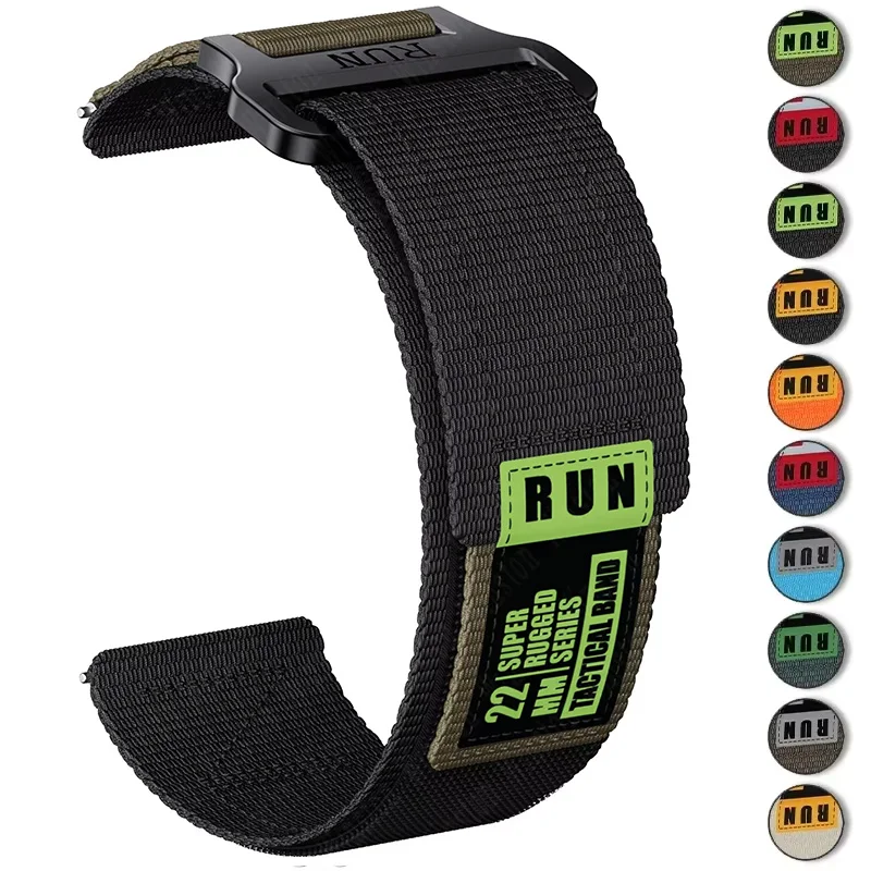 20 22 مللي متر Garmin حزام نايلون سهل التركيب لـ Forerunner 255/645/965 معصمه لـ Active/Vivoactive 4 سوار Venu Universal Band