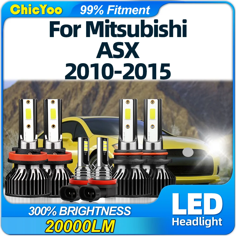

360W LED Headlight Bulbs 60000LM High Bright Car Lights 12V High Low Beam For Mitsubishi ASX 2010 2011 2012 2013 2014 2015