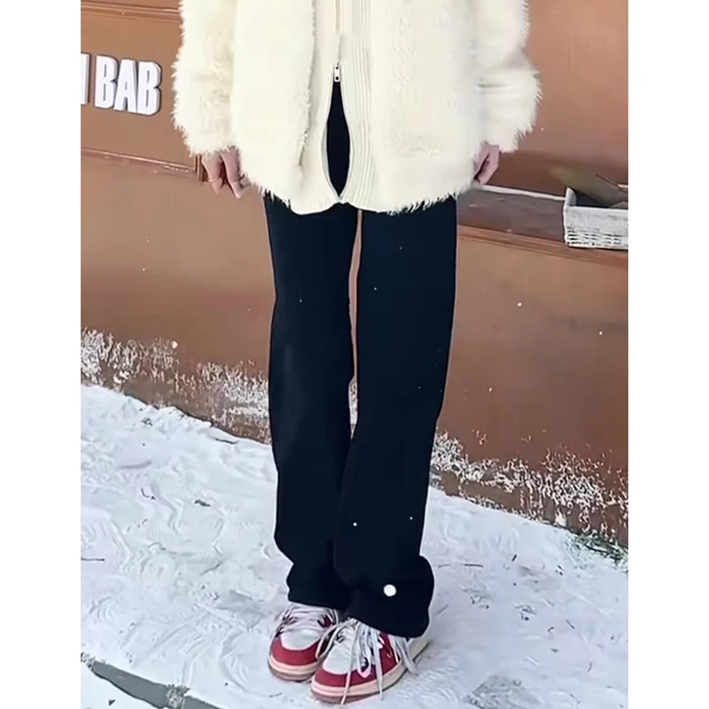 

Мужские джинсы American Vibe Bla Fce с прямым кроем и микро-клешем, на подкладке, с высокой талией, на молнии, молодежные, для похудения