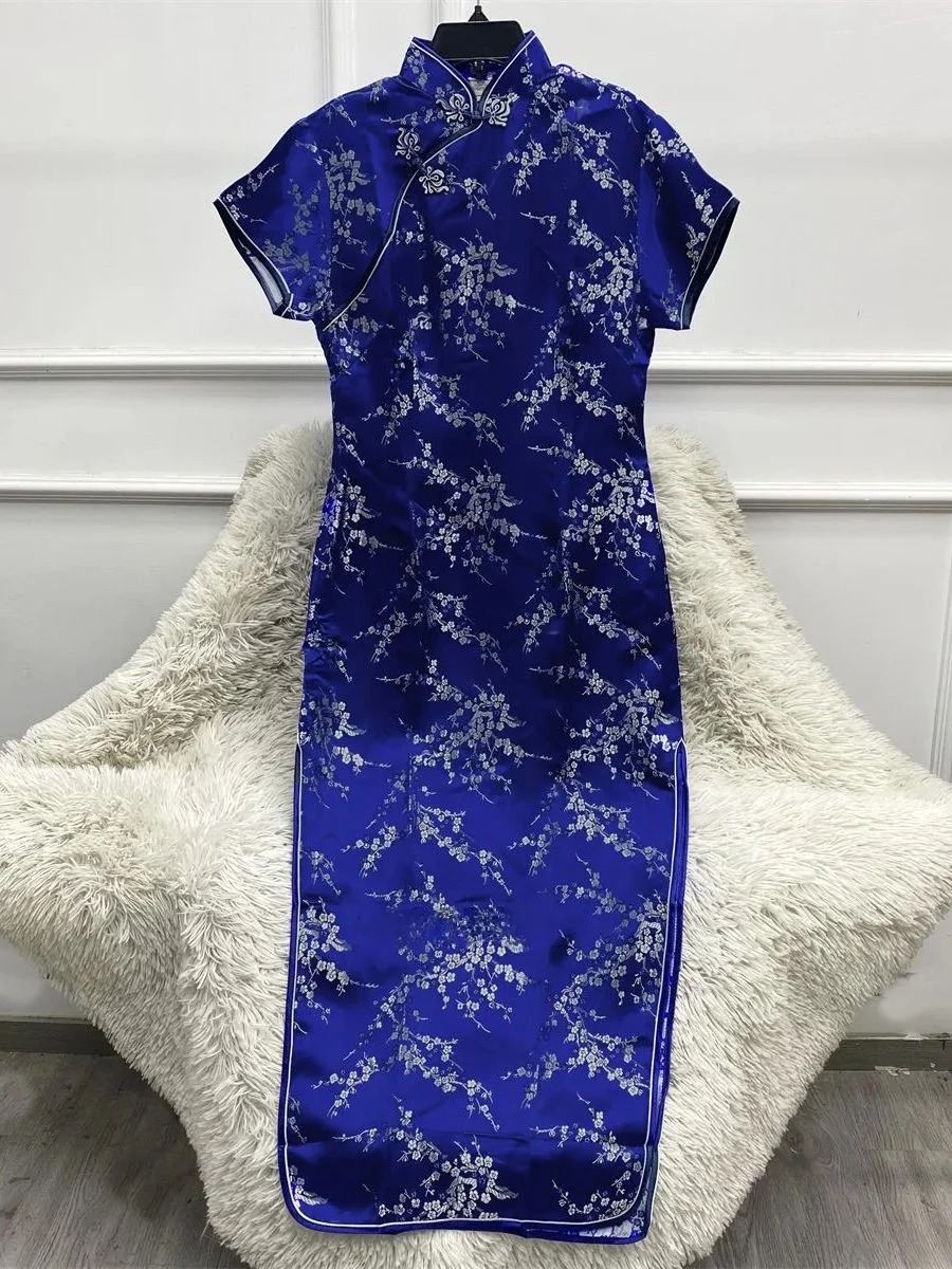 

Длинное новое китайское платье в стиле ретро Slim Fit Qipao, улучшенная версия, дышащее вечернее платье ort Sve для женщин 8-25 лет