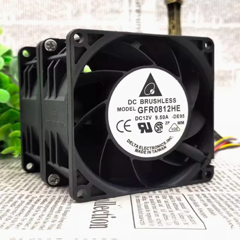 GFR0812HE 12 В 9,5 А 8 см 30 000 об/мин двойной двигатель автомобильный вентилятор с наддувом жестокий