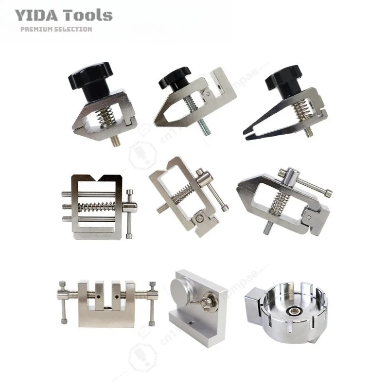 YIDAPush Pull Force Gauge Fixture Three Jaw Spring Clamp Pressure Plate for Fishing Line Terminal Wire Film Tension