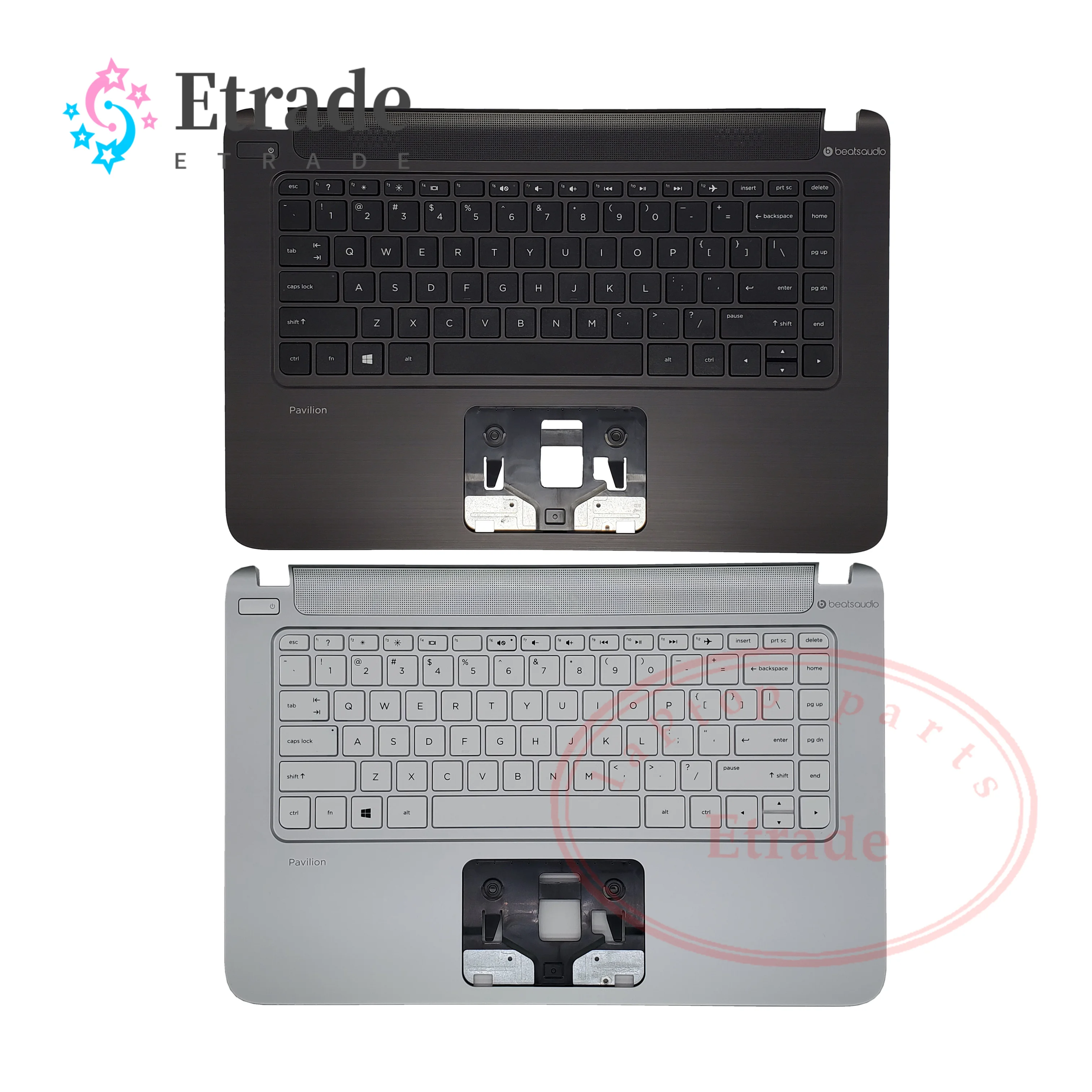 

New Original For HP Pavilion 14-V 14z-v000 TPN-Q139 Series Palmrest Upper Case Cover With Keyboard 767264-201 767263-161