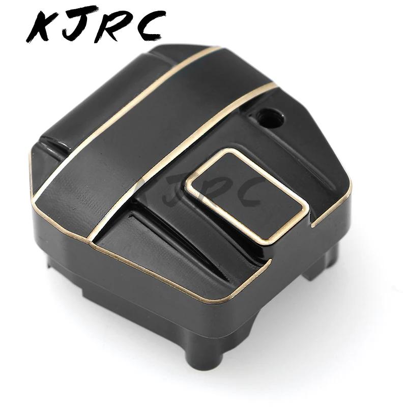 KJRC 2pcs สีดําเคลือบทองเหลือง Differential สําหรับ Axial SCX10 PRO 1/10 RC Crawler รถอะไหล่อัพเกรดอุปกรณ์เสริม