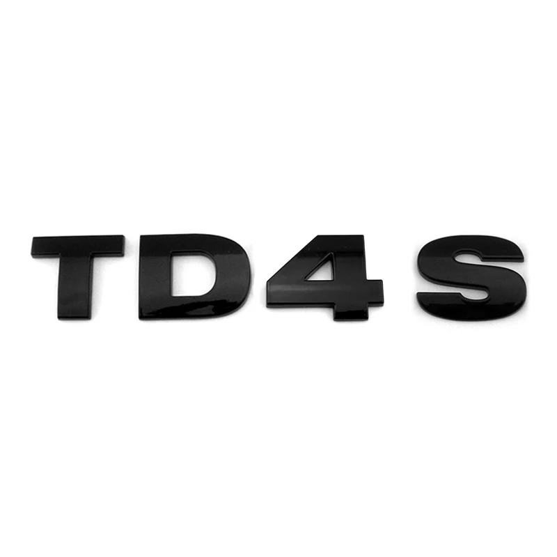 3D Sticker Car Rear Trunk Freelander TD4 GENUINE Emblem TD4 S Letters