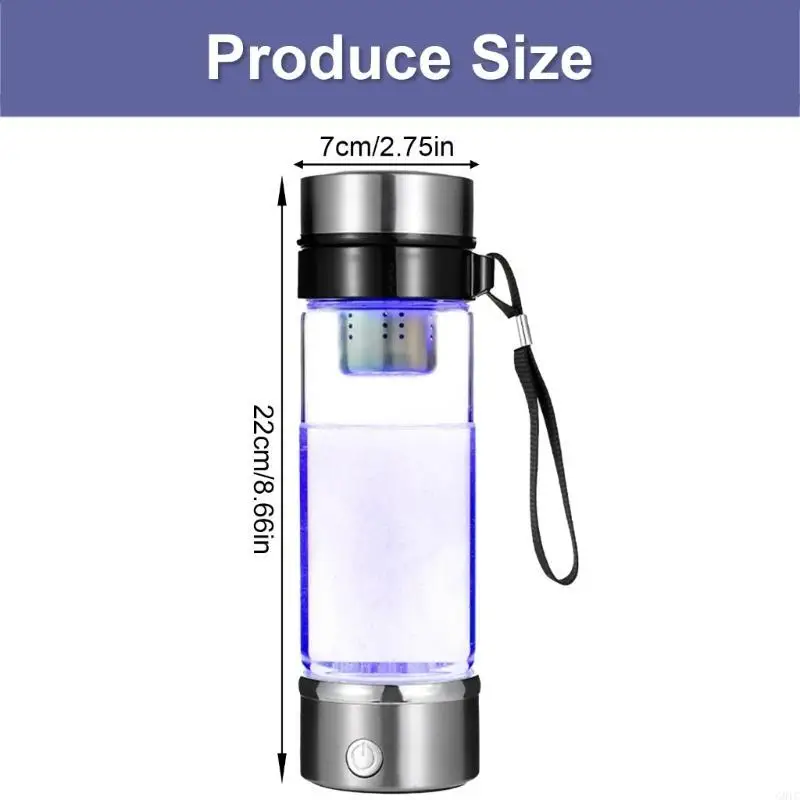 Bottiglia d'acqua G8TC da 420 idrogeni con funzione miglioramento rapido per casa