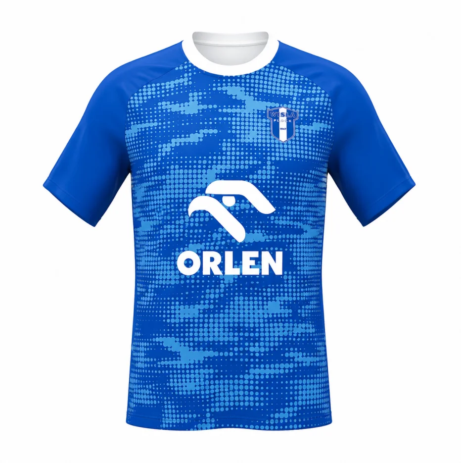 New Arrivals Wisła Płock Poland Football Jersey 27/26 Breathable Polish Mens TShirt 3D KID Sports Family Fans Footy Jersey Y2K