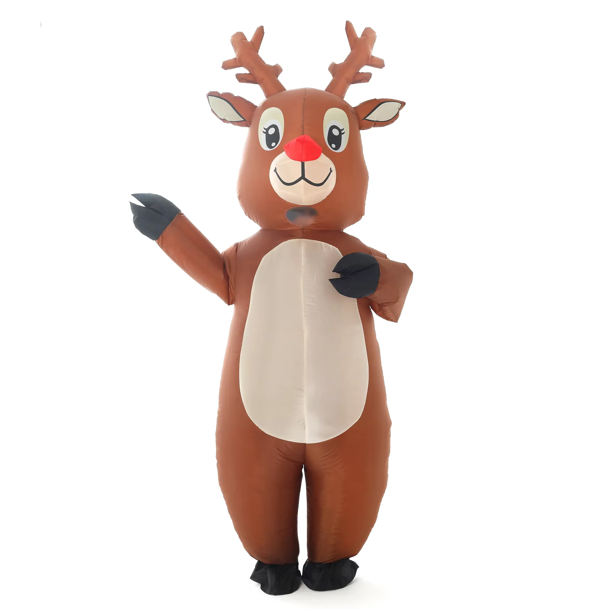 Neue aufblasbare Elch-Kostüme für Erwachsene, lustige Weihnachts-Elch-Anzüge, Karneval, Halloween, Party, Rentier, Cosplay-Kostüm-Outfits
