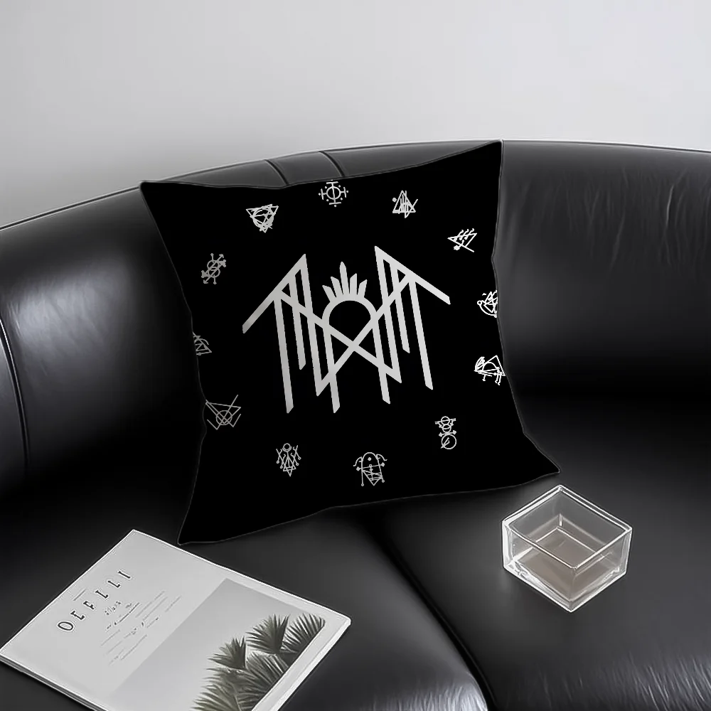 Sarung Bantal T-tokens Tali Tidur Sarung Bantal Anti Debu Ritsleting Tak Terlihat Sarung Bantal Sofa Mewah Pendek Halus