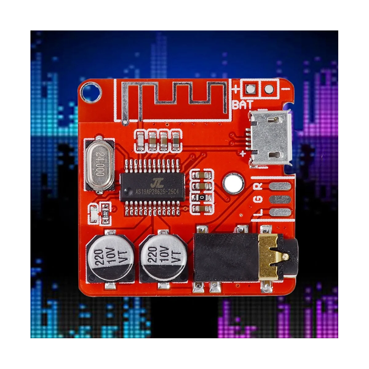 Placa De Módulo De Decodificador De Áudio Bluetooth, Lossless Car Speaker, Placa De Amplificador, Receptor De Áudio DIY, MP3, BT5.0