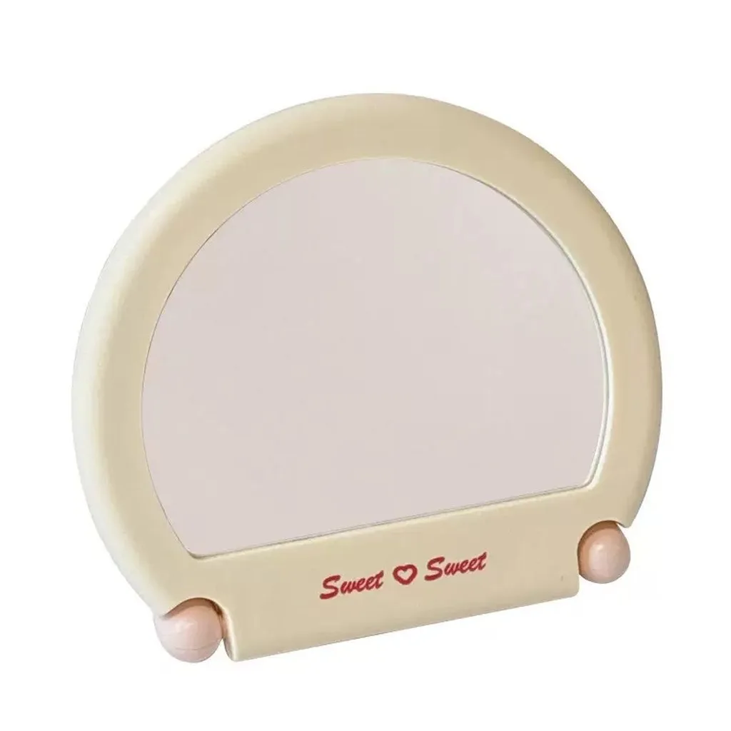 Foldable Makeup Mirror Minimalist Abs Plastic Makeup Mirror Wall Mount Makeup Mirror Versatile For Office Ladies Student Dorm